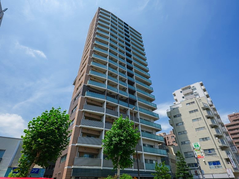 パークリュクス白金高輪　外観キャッチ